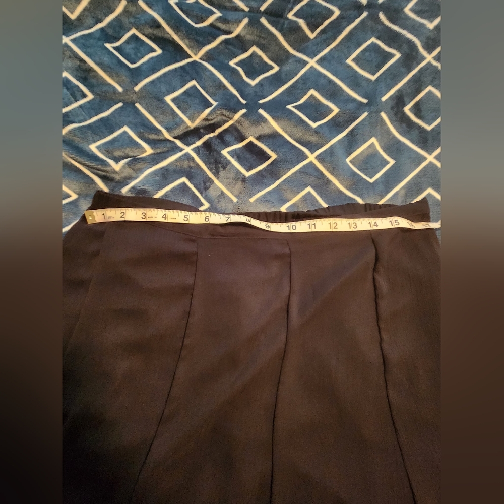 George Sheer Layered A-Line Skirt Knee-Length - Picture 4 of 5